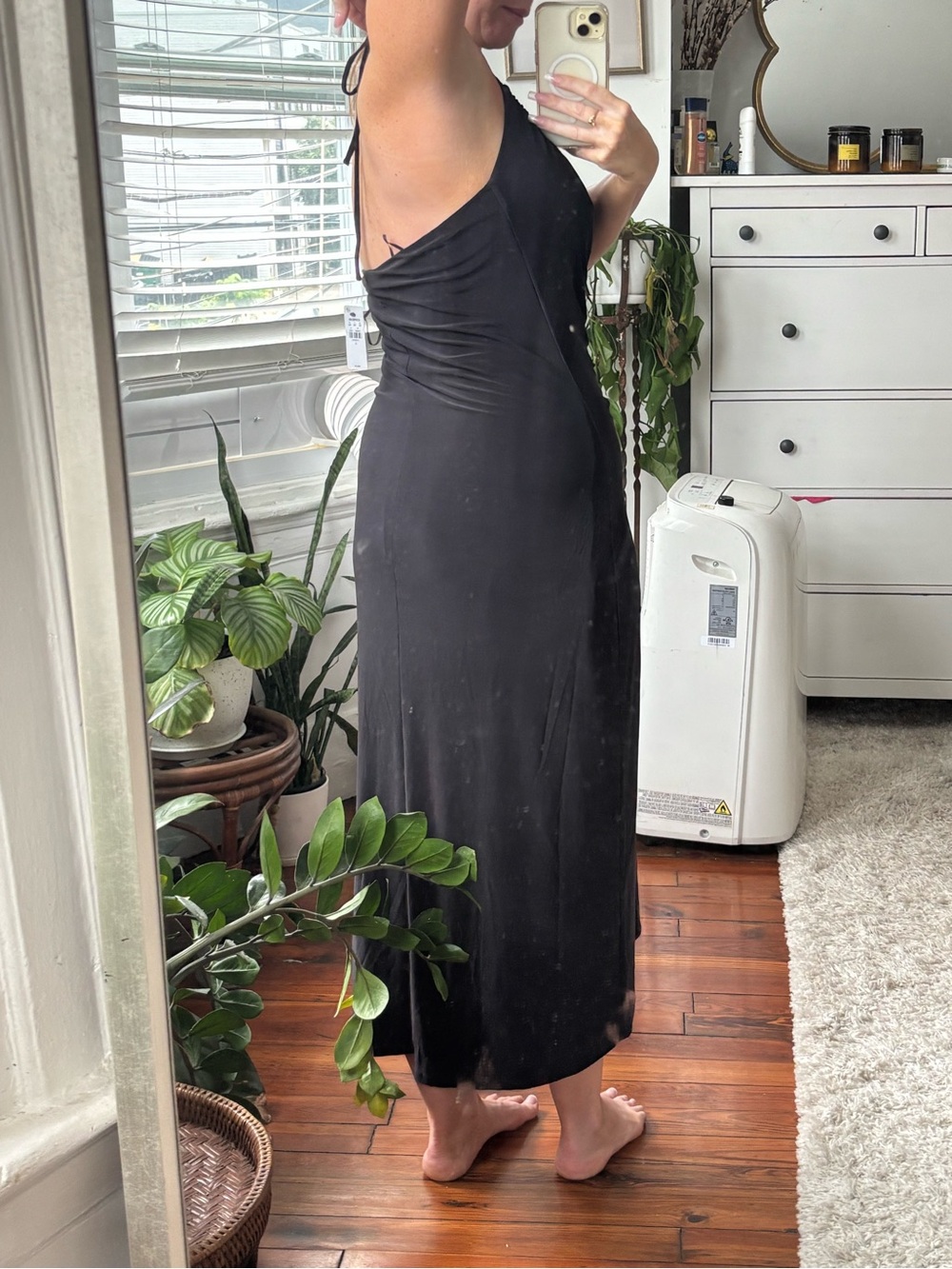 Express black halter dress size large - Picture 2 of 6
